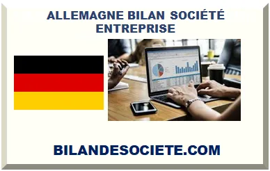 ALLEMAGNE BILAN DE SOCIÉTÉ