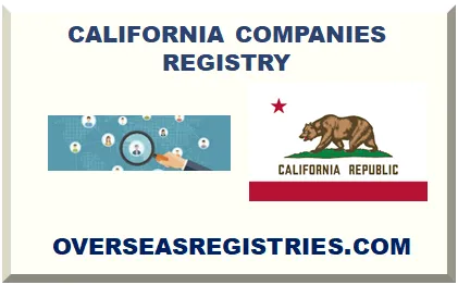 CALIFORNIA COMPANIES BUSINESS REGISTER