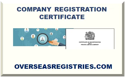 COMPANY REGISTRATION CERTIFICATE UK