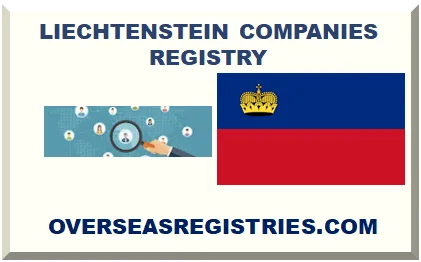 LIECHTENSTEIN COMPANIES REGISTER