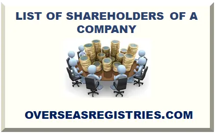LIST OF SHAREHOLDERS OF A COMPANY IN UK