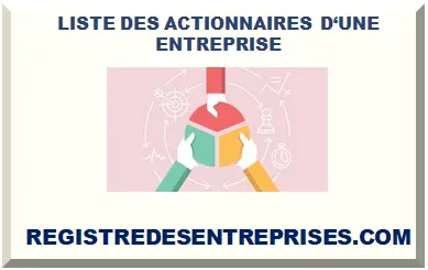 LISTE DES ACTIONNAIRES D‘UNE ENTREPRISE (FRANCE)
