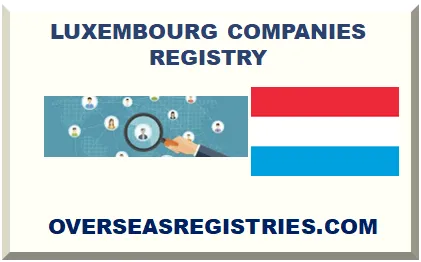 LUXEMBOURG COMPANIES REGISTER