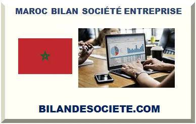 MAROC BILAN DE SOCIÉTÉ ENTREPRISE