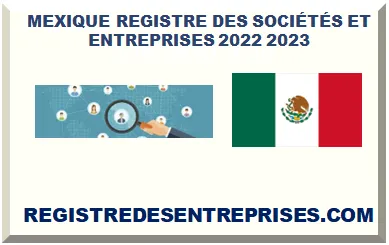 MEXIQUE REGISTRE DES SOCIÉTÉS ET ENTREPRISES