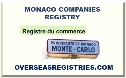 MONACO COMPANIES REGISTER
