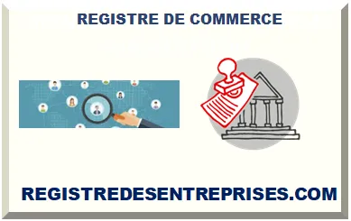 REGISTRE DE COMMERCE EN FRANCE